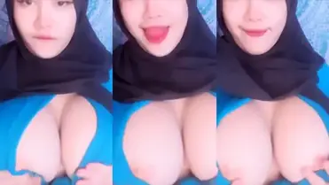 Bokep Jilbab Pamer Dada Montok Tanpa BH Sange