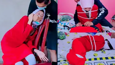 Ukhti SMP Hijab Pasrah Diikat Main BDSM Liar